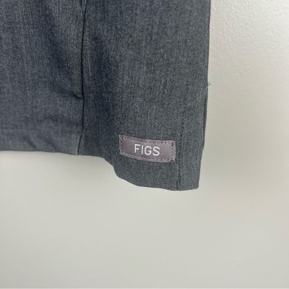 Figs Pacora women's XXS scrub top in Graphite Kangaroo pocket Style W18SW1001 - Picture 7 of 7